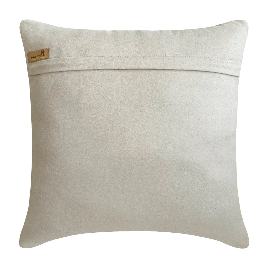 Sterling Hide - Silver Faux Leather Throw Pillow Cover