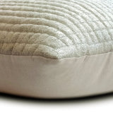 Sterling Hide - Silver Faux Leather Throw Pillow Cover