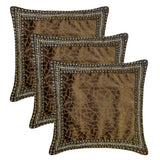 Brown Mosaic - Brown Velvet Throw Pillow Cover