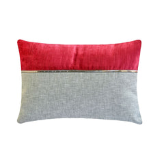 Berry Bliss Red Lumbar Cushion Cover