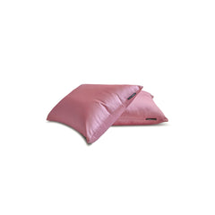 Mauve Slub Satin - Muave Satin Lumbar Pillow Cover