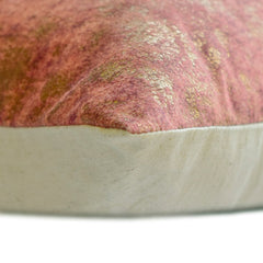 Rust Gilded Glamour - Rust & Gold Suede Throw Cushion Cover