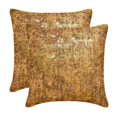Gold Gilded Glamour - Gold Suede Throw Cushion Cover