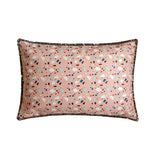 Terrazo Fun White - White Faux Leather Lumbar Pillow Cover