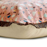 Terrazo Fun Pink Lumbar Pillow Cover