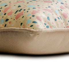 Terrazo Fun Beige Lumbar Pillow Cover