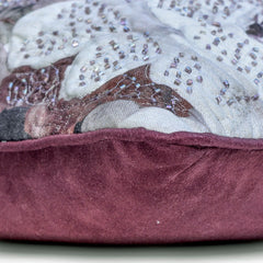 Munstead Wood Rose Throw Pillow Cover