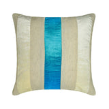 Velvet Band Gold - Gold Velvet & Linen Throw Cushion Cover
