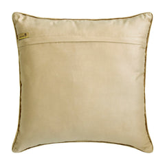 Gold Gem - Beige Velvet Throw Cushion Cover