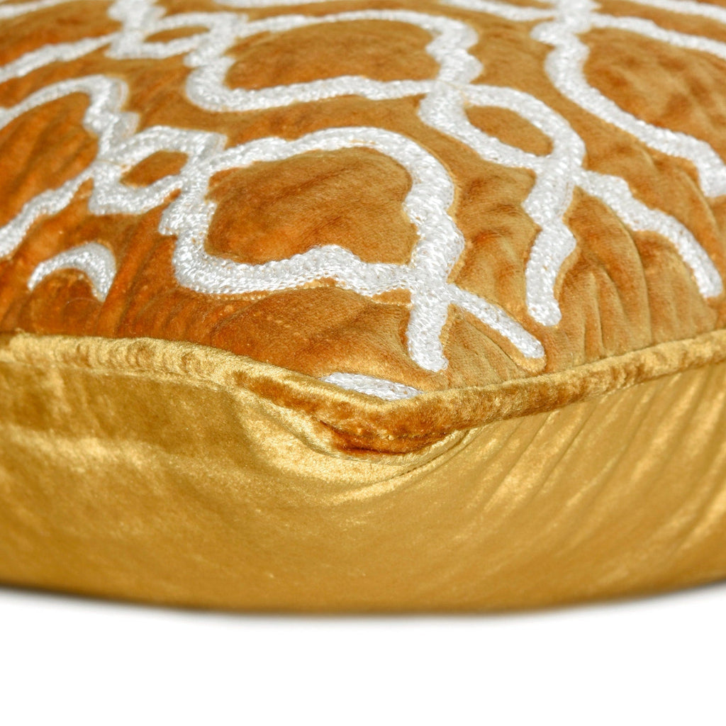 Cressida - Gold Velvet Throw Cushion Cover
