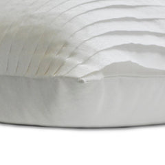 Crystal Dreams White - White Silk Lumbar Pillow Cover