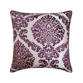 Wine Damask Throw Cushion Cover