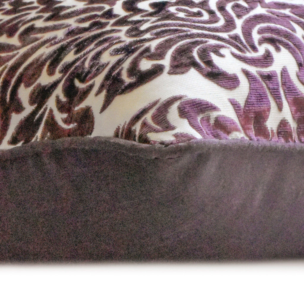 Blonde Damask - Gold Velvet Throw Pillow Cover