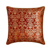 Rust Festive Throw Pillow Cover