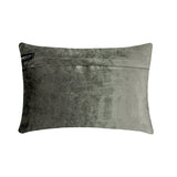 Celebration - Grey velvet Lumbar Pillow Cover