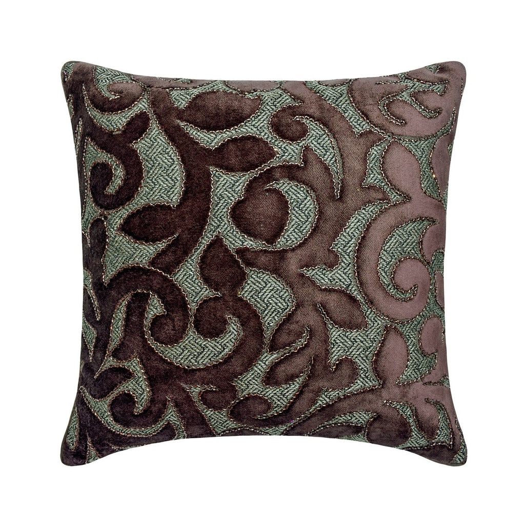 Thoshawah - Grey Velvet Throw cushion Cover