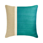 Turquoise Silkastic Throw Cushion Cover