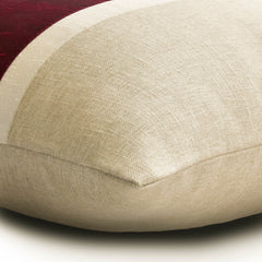 Cranberry Silkastic - Cranberry Silk & Linen Throw Cushion Cover