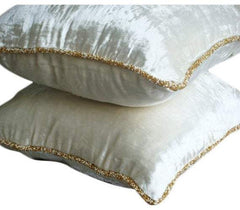 Choco Shimmer - Light Brown Velvet Decorative Euro Sham