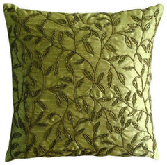 Citrus - Orange Art Silk Decorative Euro Sham