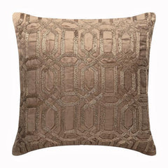 Turkish Silver - Charcoal Gray Velvet Throw Pillow Cover