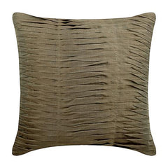Green Waves - Green Art Silk Decorative Euro Sham