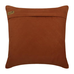 Crystal Rust - Orange Suede Throw Pillow Cover