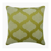 Trellis Weave Green Geometric Throw Cushion Cover