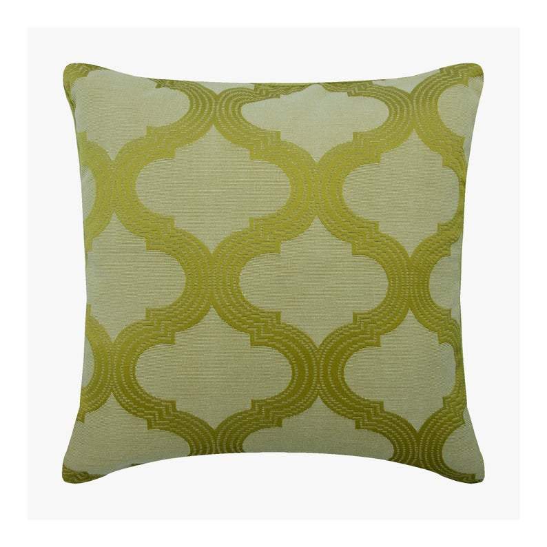 Trellis Weave Green Geometric Decorative Euro Shams