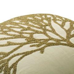 Gold Forest Tree Throw Pillow Cover