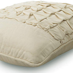 Knotted Ivory - Ivory Velvet Decorative Euro Sham