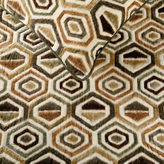 Hex Element - Velvet Beige Decorative Bed Runner and Cushion Cover