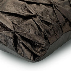 Stunning Charcoal Textured Decorative Euro Shams