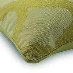 Trellis Weave Green Silk Decorative Euro Shams