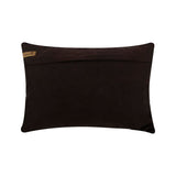 Chocolate Muse - Brown Faux Leather Decorative Lumbar Pillow Cover