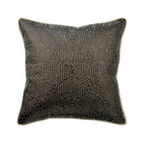 Trunk Show - Brown Faux Leather Throw Cushion Cover