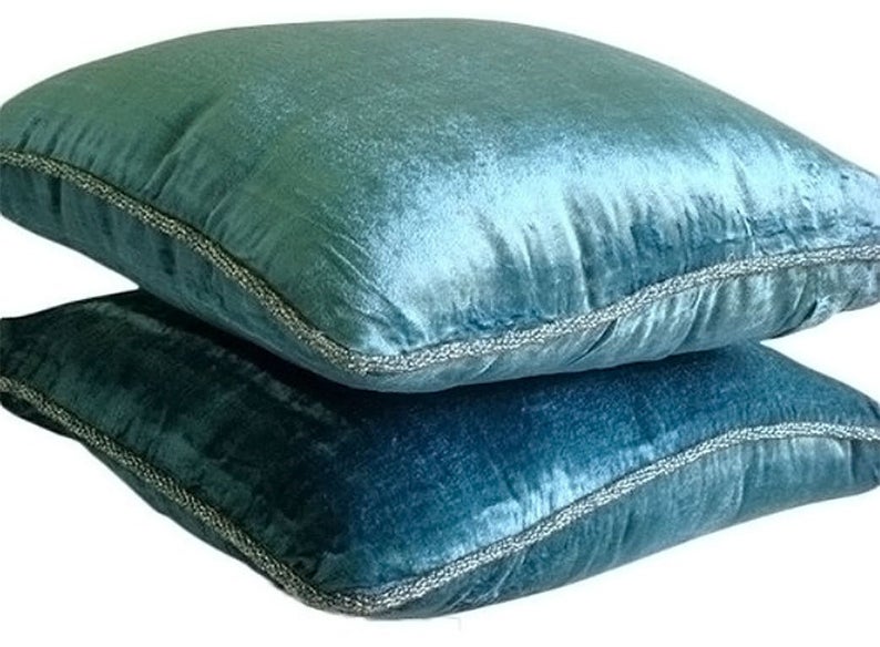 Blue Shimmer Decorative Euro Sham
