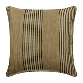 Parched Earth Beige Striped Throw Cushion Cover