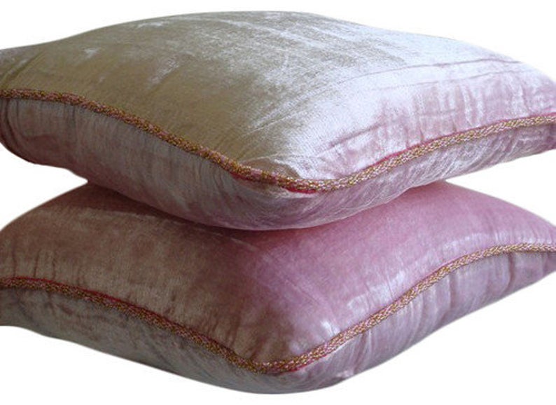 Soft Pink Shimmer Decorative Euro Sham