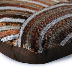 Diva - Brown Art Silk Decorative Euro Sham