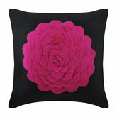 Hot Pink Rose Pillow Cover