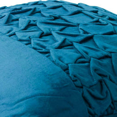 Knotty Blue Love - Turquoise Blue Velvet Decorative Euro Sham