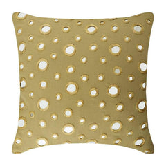 Mirror Fun - Peach Orange Art Silk Decorative Euro Sham