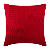 Brown Pintuck Block - Brown Linen Throw Pillow Cover
