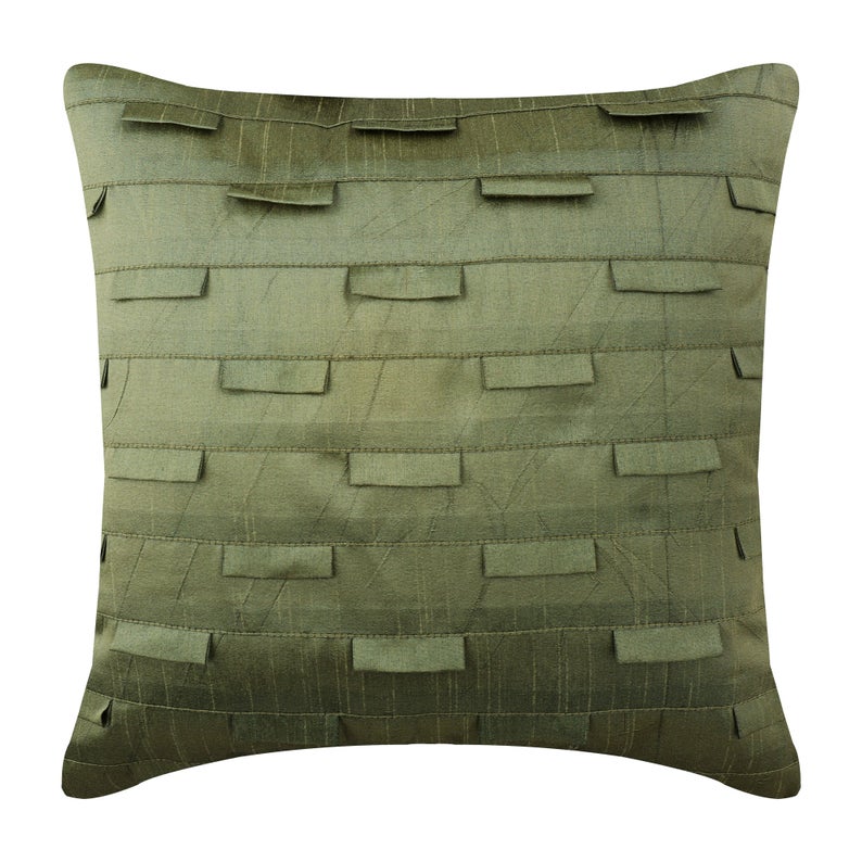 Blue Ocean - Aqua Blue Art Silk Throw Cushion Cover
