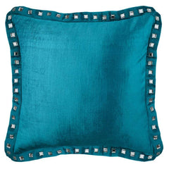 Pink Crystal Palace - Pink Velvet Decorative Euro Sham