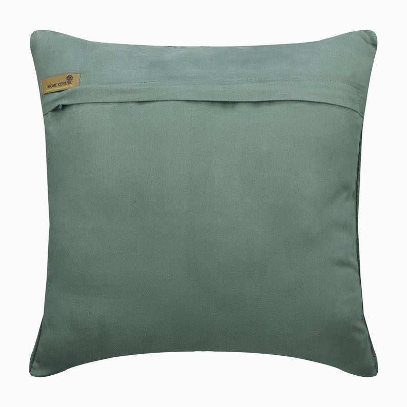 Teal Athena Blue Greek Key Maze Throw Cushion Cover