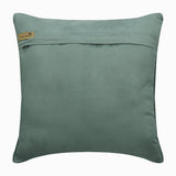 Teal Athena Blue Greek Key Maze Throw Pillow Cover