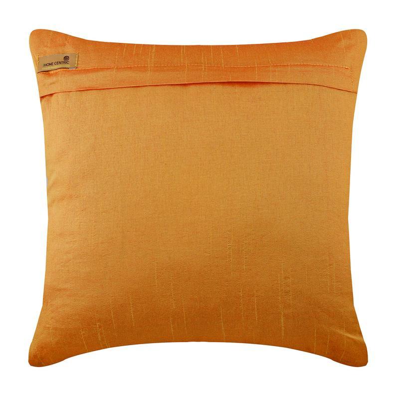 Citrus - Orange Art Silk Decorative Euro Sham