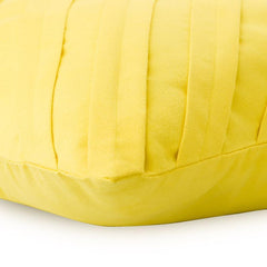 Contemporary Yellow - Yellow Faux Suede Decorative Euro Sham